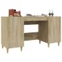 Schreibtisch aus Sonoma-Eichensperrholz, 140 x 50 x 75 cm von vidaXL, Schreibtische - Ref: Foro24-812765, Preis: 102,80 €, Ra...