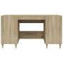 Schreibtisch aus Sonoma-Eichensperrholz, 140 x 50 x 75 cm von vidaXL, Schreibtische - Ref: Foro24-812765, Preis: 103,88 €, Ra...
