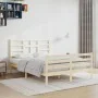 Solid pine wood bed frame 120x200 cm by vidaXL, Beds and slatted bases - Ref: Foro24-3105855, Price: 114,54 €, Discount: %