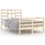 Bettgestell aus massivem Kiefernholz, 120 x 200 cm von vidaXL, Betten und Lattenroste - Ref: Foro24-3105855, Preis: 114,54 €,...