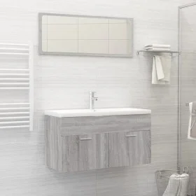 Badezimmermöbel-Set, 2-teilig, sonomagraues Sperrholz von vidaXL, Badezimmermöbel - Ref: Foro24-826624, Preis: 61,19 €, Rabat...