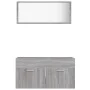 Badezimmermöbel-Set, 2-teilig, sonomagraues Sperrholz von vidaXL, Badezimmermöbel - Ref: Foro24-826624, Preis: 61,19 €, Rabat...