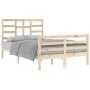 Solid pine wood bed frame 120x200 cm by vidaXL, Beds and slatted bases - Ref: Foro24-3105855, Price: 114,54 €, Discount: %