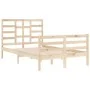 Solid pine wood bed frame 120x200 cm by vidaXL, Beds and slatted bases - Ref: Foro24-3105855, Price: 114,54 €, Discount: %