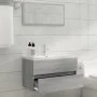 Set de muebles de baño 2 pzas madera contrachapada gris sonoma de vidaXL, Muebles de baño - Ref: Foro24-815739, Precio: 63,95...