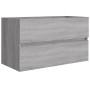 Badezimmermöbel-Set, 2-teilig, sonomagraues Sperrholz von vidaXL, Badezimmermöbel - Ref: Foro24-815739, Preis: 64,28 €, Rabat...