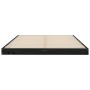 Estructura de cama de madera maciza pino negra 120x190 cm de vidaXL, Camas y somieres - Ref: Foro24-823478, Precio: 116,45 €,...