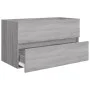 Set de muebles de baño 2 pzas madera contrachapada gris sonoma de vidaXL, Muebles de baño - Ref: Foro24-815739, Precio: 63,95...