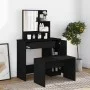 Tocador con espejo negro 86,5x35x136 cm de vidaXL, Tocadores para dormitorios - Ref: Foro24-802958, Precio: 83,26 €, Descuent...