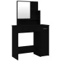 Tocador con espejo negro 86,5x35x136 cm de vidaXL, Tocadores para dormitorios - Ref: Foro24-802958, Precio: 83,26 €, Descuent...