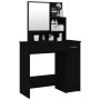 Dressing table with black mirror 86.5x35x136 cm by vidaXL, Bedroom Dressers - Ref: Foro24-802958, Price: 84,26 €, Discount: %