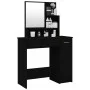Tocador con espejo negro 86,5x35x136 cm de vidaXL, Tocadores para dormitorios - Ref: Foro24-802958, Precio: 83,26 €, Descuent...
