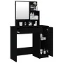 Tocador con espejo negro 86,5x35x136 cm de vidaXL, Tocadores para dormitorios - Ref: Foro24-802958, Precio: 83,26 €, Descuent...