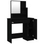 Dressing table with black mirror 86.5x35x136 cm by vidaXL, Bedroom Dressers - Ref: Foro24-802958, Price: 84,26 €, Discount: %