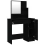 Tocador con espejo negro 86,5x35x136 cm de vidaXL, Tocadores para dormitorios - Ref: Foro24-802958, Precio: 83,26 €, Descuent...