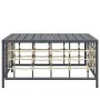 Anthrazitgrauer Gartentisch aus synthetischem Rattan 70x70x34 cm von vidaXL, Modulare Sofas für den Außenbereich - Ref: Foro2...