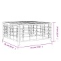 Synthetic anthracite gray rattan garden table 70x70x34 cm by vidaXL, Modular outdoor sofas - Ref: Foro24-364133, Price: 59,51...