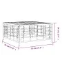 Synthetic anthracite gray rattan garden table 70x70x34 cm by vidaXL, Modular outdoor sofas - Ref: Foro24-364133, Price: 43,35...