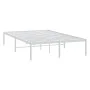 White metal bed frame 120x200 cm by vidaXL, Beds and slatted bases - Ref: Foro24-350911, Price: 91,32 €, Discount: %