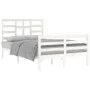 Solid white pine wood bed frame 120x200 cm by vidaXL, Beds and slatted bases - Ref: Foro24-3105856, Price: 127,56 €, Discount: %