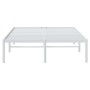 Bettgestell aus weißem Metall, 120 x 200 cm von vidaXL, Betten und Lattenroste - Ref: Foro24-350911, Preis: 94,14 €, Rabatt: %