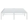 White metal bed frame 120x200 cm by vidaXL, Beds and slatted bases - Ref: Foro24-350911, Price: 91,32 €, Discount: %