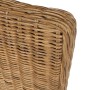 Sillas de comedor 2 unidades ratán natural marrón