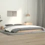 Estructura de cama de madera maciza de pino 140x190 cm de vidaXL, Camas y somieres - Ref: Foro24-823464, Precio: 87,22 €, Des...