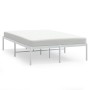 Bettgestell aus weißem Metall, 135 x 190 cm von vidaXL, Betten und Lattenroste - Ref: Foro24-350912, Preis: 81,93 €, Rabatt: %
