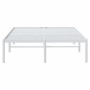 Bettgestell aus weißem Metall, 135 x 190 cm von vidaXL, Betten und Lattenroste - Ref: Foro24-350912, Preis: 81,93 €, Rabatt: %
