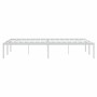 Bettgestell aus weißem Metall, 135 x 190 cm von vidaXL, Betten und Lattenroste - Ref: Foro24-350912, Preis: 81,93 €, Rabatt: %