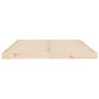 Solid pine wood bed frame 140x190 cm by vidaXL, Beds and slatted bases - Ref: Foro24-823464, Price: 88,49 €, Discount: %