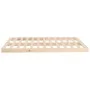 Estructura de cama de madera maciza de pino 140x190 cm de vidaXL, Camas y somieres - Ref: Foro24-823464, Precio: 87,22 €, Des...