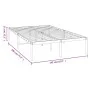 White metal bed frame 135x190 cm by vidaXL, Beds and slatted bases - Ref: Foro24-350912, Price: 79,68 €, Discount: %