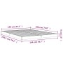 Solid pine wood bed frame 140x190 cm by vidaXL, Beds and slatted bases - Ref: Foro24-823464, Price: 88,49 €, Discount: %
