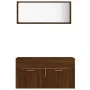 2-teiliges Badezimmermöbel-Set aus eichenbraunem Sperrholz von vidaXL, Badezimmermöbel - Ref: Foro24-826625, Preis: 61,19 €, ...