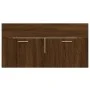 2-teiliges Badezimmermöbel-Set aus eichenbraunem Sperrholz von vidaXL, Badezimmermöbel - Ref: Foro24-826625, Preis: 61,19 €, ...