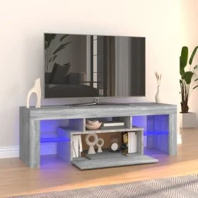 TV cabinet with LED lights Sonoma gray 120x35x40 cm by vidaXL, TV Furniture - Ref: Foro24-815667, Price: 71,60 €, Discount: %