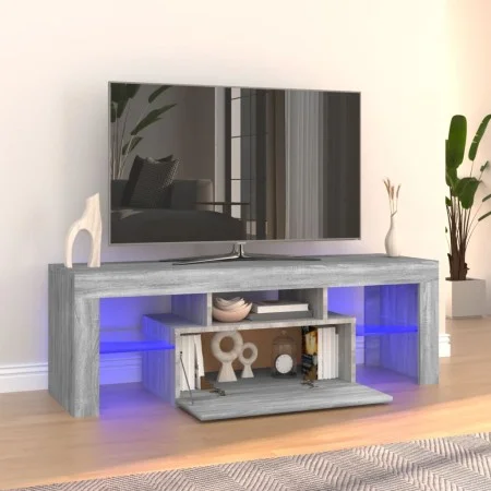 TV-Schrank mit LED-Leuchten Sonomagrau 120x35x40 cm von vidaXL, TV-Möbel - Ref: Foro24-815667, Preis: 71,60 €, Rabatt: %