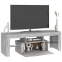 TV cabinet with LED lights Sonoma gray 120x35x40 cm by vidaXL, TV Furniture - Ref: Foro24-815667, Price: 71,60 €, Discount: %