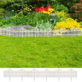 Delimitador de borde de jardín 17 piezas 10 m de vidaXL, Ribetes y bordes para jardín - Ref: Foro24-41227, Precio: 39,23 €, D...