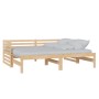 Abnehmbares Schlafsofa aus massivem Kiefernholz 2x(90x200) cm von vidaXL, Betten und Lattenroste - Ref: Foro24-806965, Preis:...