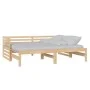 Sofá cama extraíble madera maciza de pino 2x(90x200) cm de vidaXL, Camas y somieres - Ref: Foro24-806965, Precio: 171,00 €, D...