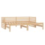 Abnehmbares Schlafsofa aus massivem Kiefernholz 2x(90x200) cm von vidaXL, Betten und Lattenroste - Ref: Foro24-806965, Preis:...