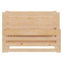 Sofá cama extraíble madera maciza de pino 2x(90x200) cm