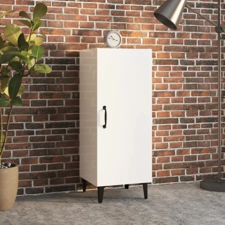 Glossy white plywood sideboard 34.5x34x90 cm by vidaXL, Sideboards - Ref: Foro24-812336, Price: 50,28 €, Discount: %