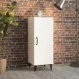 Aparador de madera contrachapada blanco brillante 34,5x34x90 cm de vidaXL, Aparadores - Ref: Foro24-812336, Precio: 50,28 €, ...