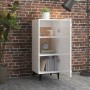 Hochglanzweißes Sperrholz-Sideboard 34,5 x 34 x 90 cm von vidaXL, Sideboards - Ref: Foro24-812336, Preis: 50,81 €, Rabatt: %