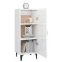 Aparador de madera contrachapada blanco brillante 34,5x34x90 cm de vidaXL, Aparadores - Ref: Foro24-812336, Precio: 50,28 €, ...
