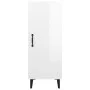 Aparador de madera contrachapada blanco brillante 34,5x34x90 cm de vidaXL, Aparadores - Ref: Foro24-812336, Precio: 50,28 €, ...